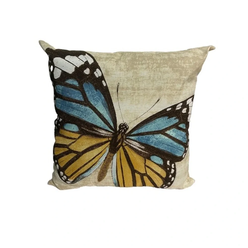THROW PILLOW butterfly 16‎ x 16 inches